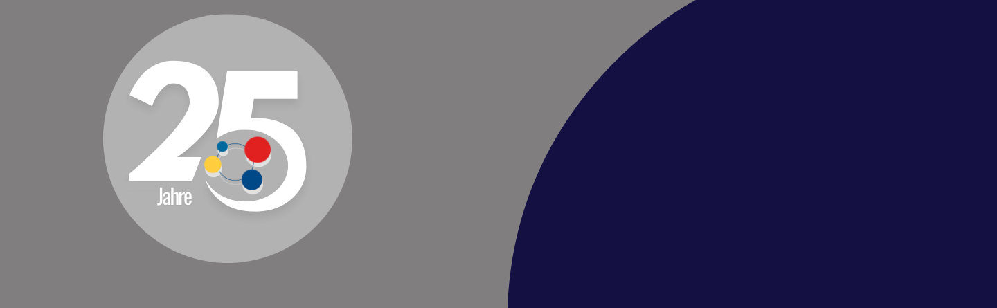 25 Jahre mit ifd Logo Aufschrift 25 Jahre mit ifd Logo