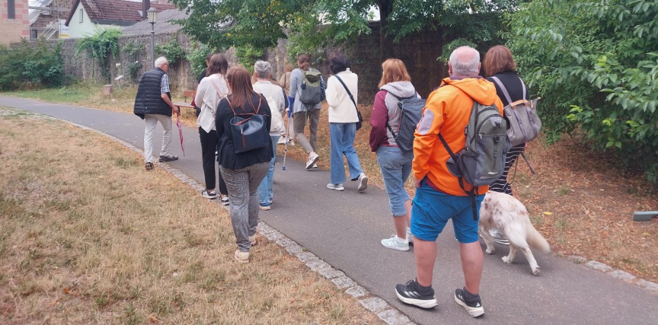 Team des IFD Schweinfurt bei einer Stadtführung in Karlstadt