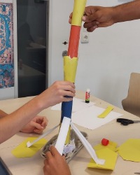 PT_Turm Klienten arbeiten bauen und gestalten einen Turm